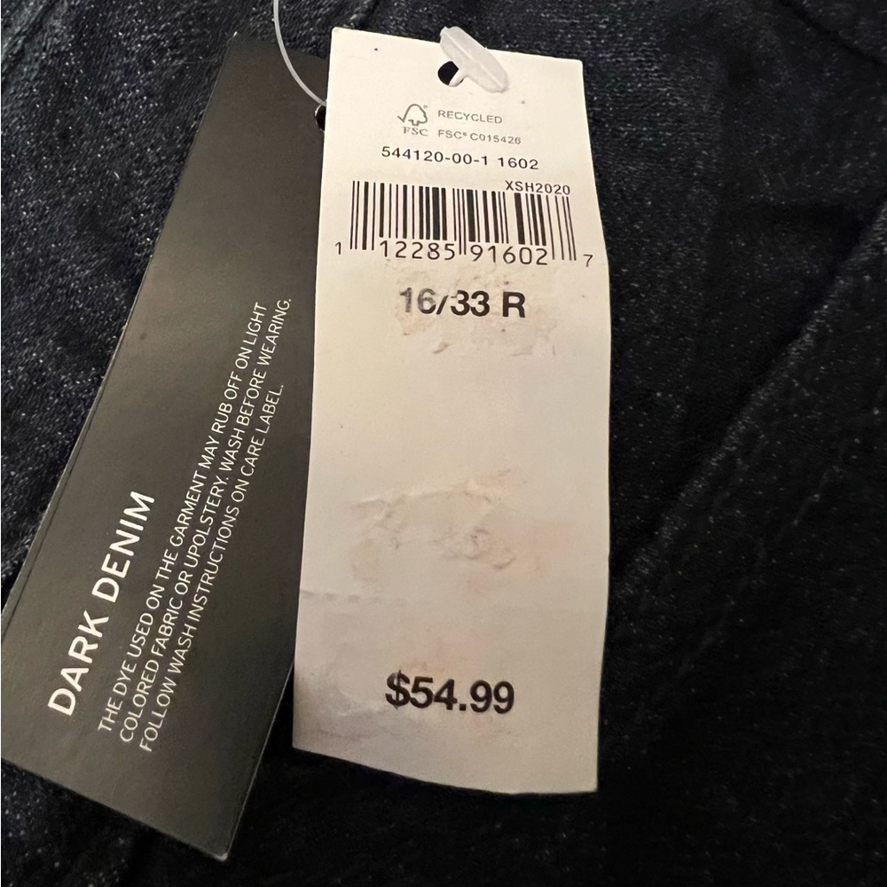 NWT Gap Dark Wash Curvy Straight Fit Jeans - Picture 7 of 7